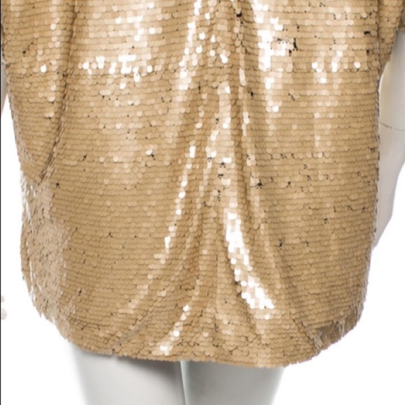 RACHEL ZOE Short Sleeve Sequined Top - Picture 4 of 6